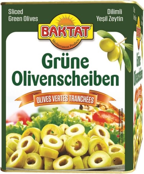 Baktat Dilimli Yeşil Zeytin