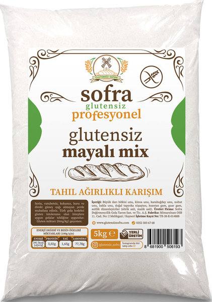 Sofra Glutensiz Mayalı Miks 5 Kilogram