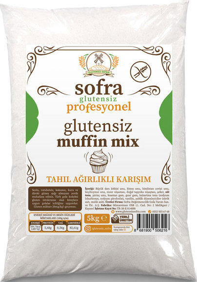 Sofra Glutensiz Muffin Miks 5 Kilogram